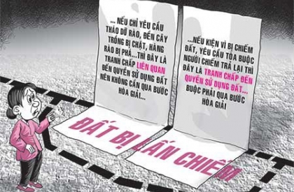 TỐ CÁO HÀNH VI LẤN CHIẾM ĐẤT ĐAI CÓ ĐƯỢC KHÔNG?